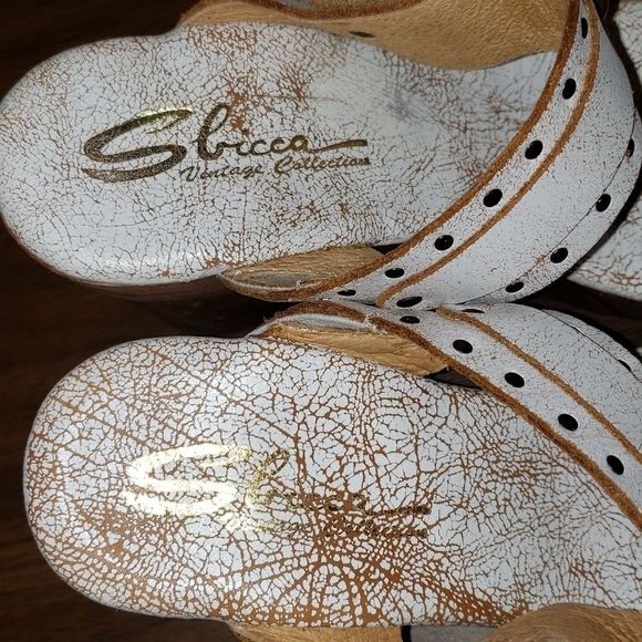 Sbicca Vintage Collection Wooden Platform Sandals‎ - Picture 7 of 11